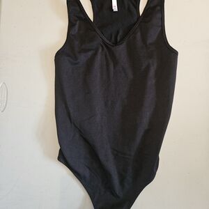 Black Sleeveless Bodysuit